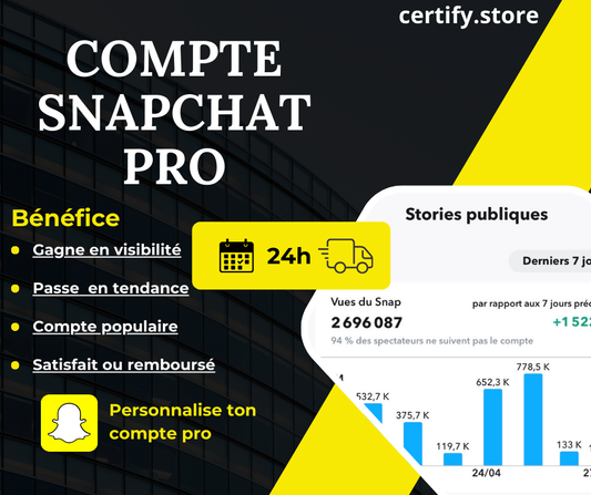 Compte snapchat pro personnalisé